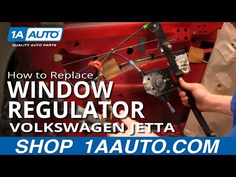 How To Install Replace Manual Window Regulator Volkswagen Jetta 93-99 1AAuto.com