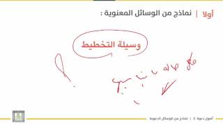 أصول دعوة 2 | الوحدة 5 | نماذج من الوسائل الدعوية - 3