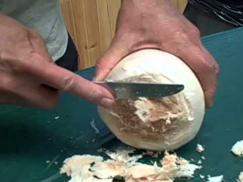 how to open young coconut