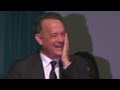Tom Hanks cracks up memorial service - YouTube