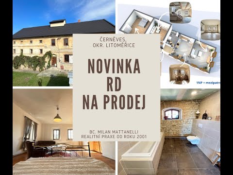 Video RD 5+1, pozemek 662m2, Černěvec (u Rodnice nad Labem)