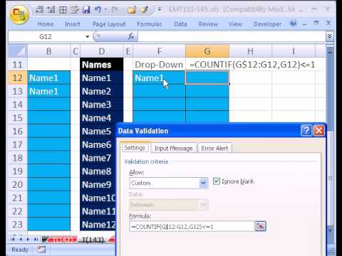 how to eliminate duplicates in excel vba