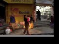 Kathmandu Bandh Feb. 06 - Fahrt abends Thamel - Bijeshwari