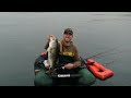 Bass fishing in a float tube Float Tube Tournament Castaic lake lagoon 6 11 11