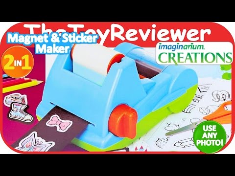 Imaginarium 2 in 1 Magnet & Sticker Maker Unboxing Toy Review by TheToyReviewer