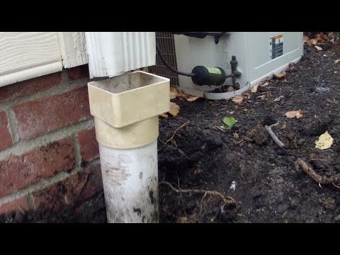 how to unclog downspouts from the ground