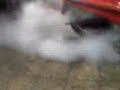 honda elite burnout quemando