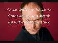 Björn Gustafssons song to Carina Berg, pics and english subs