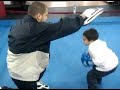 5 yr old Justin Gomez trains at New Legend Boxing