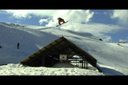 Lucas Debari Pro Snowboarder - HUGE Urban Roof Gap Jump