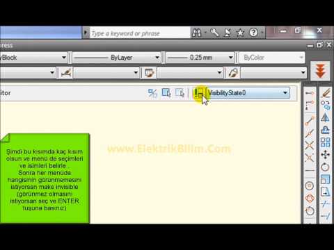 Autocad Dinamik Bloklar Visibility