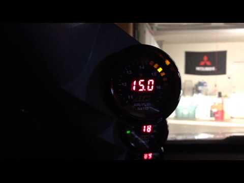 how to install wideband gauge evo x