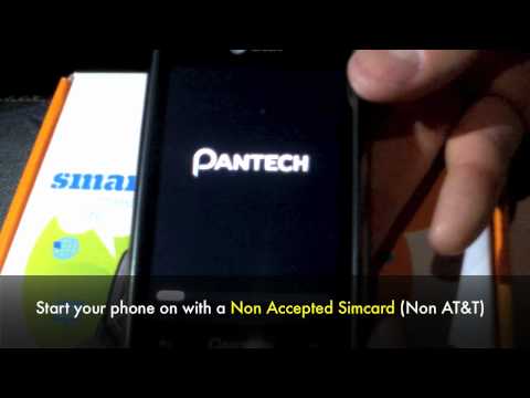 how to unlock at&t pantech discover