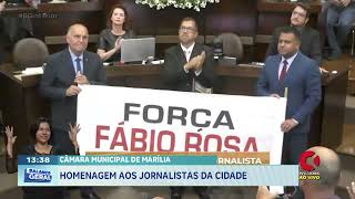 Câmara Municipal de Marília: homenagem aos jornalistas da cidade