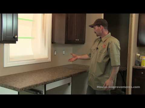 how to fasten kitchen countertop
