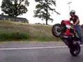 me ridin a standup didnt even know cops were n other lane
