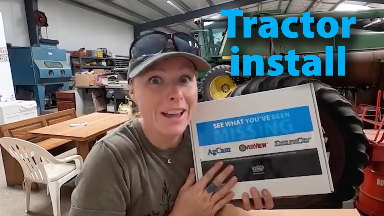 Tara, from Beaver Vineyards, installing a brand new Dakota Micro AgCam camera system on her tractor!