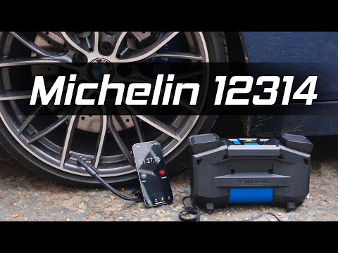 Trên tay bơm Michelin 12314 xe SUV - Bán tải: Piston đôi bơm nhanh, cài đặt áp suất, giá khoảng 1tr7