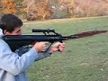 Shooting 10 rounds through my new toy. It is Microtech small arms research STG 556. It's the American made Steyr Aug Copy and my new favorite gun I have put around 100 rounds through it with-out any failures Types of ammo used Barnaul 223 62gr FMJ,PRVI PARTIZAN 5.56 M193 55GR FMJBT,Winchester 55 grain ballistic tip and lake City 62 grain SS109...