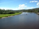 Float plane takeoff on Chena River in Fairbanks, AK