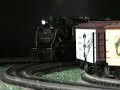 In February of 2009, MTH released a Premier model of the CNJ ten-wheeler (4-6-0) Camelback steam locomotive #774. This model is a replica of the prototype as it appeared during fan trips toward the end of its life. It features the new MTH quillable whistle and you can hear it in the video. Please visit my web site - www.toytrains1.com - to see lots more videos of model (and real) trains in action! A NEW VIDEO OF THE CAMELBACK HAS BEEN SHOT IN TRUE HD 1080p! See www.youtube.com