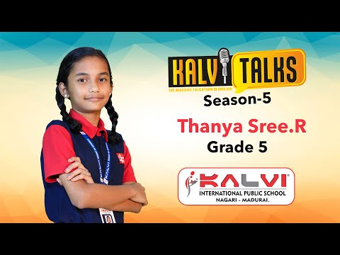 Thanya Sree.R - Grade 5 | Henrietta Lacks | Kalvi Talks S-5 | Kalvi International Public School