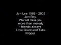 Feeder - Jon Lee Tribute Vid