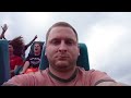 Guy has Super-Fun Time on Roller Coaster