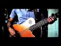 semi-acoustic bass improvisation with looper