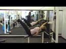 Gluts: Hip Extension, Supine on Incline Bench, Pulley