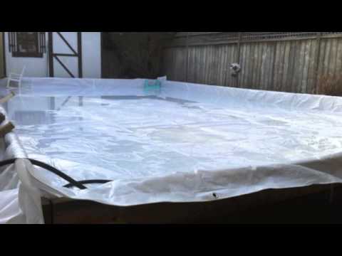 Backyard custom Ice Hockey Rink & Easy how to build