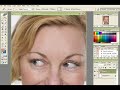 remove eye wrinkles step by step photoshop tutorial