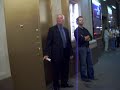 signing at stage door. 09/23/08 nyc