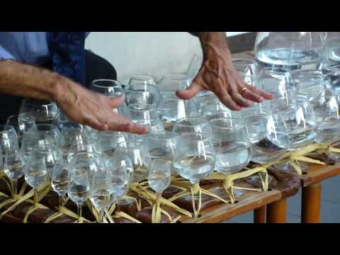 Mozart em copos de água