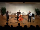 aaron miller faculty jazz bass recital. brent jensen sax, jamie findlay gtr, aaron miller bass.