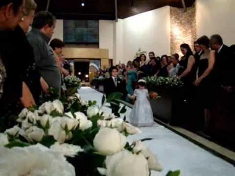 Entrada Daminha e Pajem - Casamento Junior e Camila