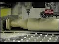 Thermwood Corporation - 4 Axis CNC Router Machining a Rotary Foam Pattern