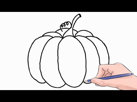 video-linktoworks-How to Draw a Pumpkin Easy Step by Step - YouTube