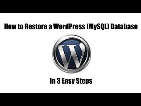 how to backup wordpress database