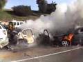 Car Fire Upland California