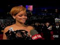 Rihanna opens up at the AMA red carpet