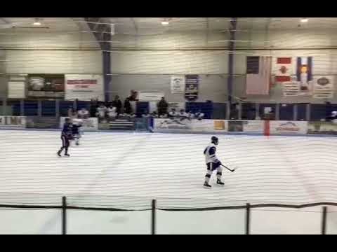 #44 white left D big hit