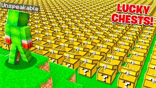 I Opened 100 Lucky CHEST Blocks In MINECRAFT!
