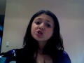 Carina  singing Jump to the rythym
