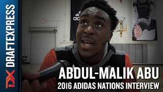 Abdul-Malik Abu Interview from 2016 Adidas Nations