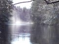 Maine The River 1st Winter Storm And My Dog 2009