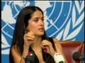 Salma Hayek Helps Mothers