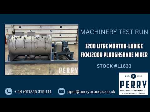 MORTON-LODIGE FKM1200D Mixer Powder Littleford Type | Perry Equipment (1)