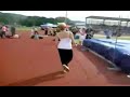 Olympic Hopeful This young lady might want to look at a career change, if this is the talent we've got on our side for 2012 we'd better not build our hopes up too much!