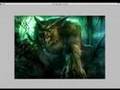 Speed Painting Werewolf Lurking